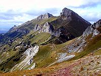 Pohled ze �irok�ho sedla - �diarsk� vidla a Havran